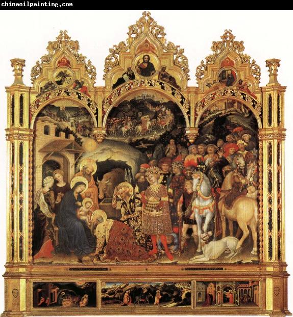 Gentile da Fabriano Adoration of the Magi and Other Scenes