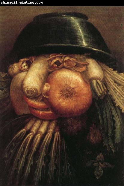 Giuseppe Arcimboldo Vegetables in a Bowl or The Vegetable Gardener