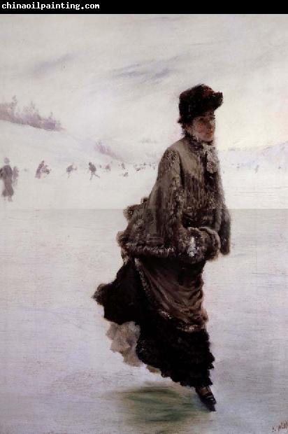 Giuseppe de nittis La Patineuse