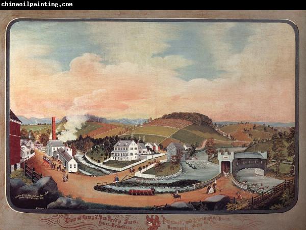 Hofmann Charles C. View of Henry Z.Van Reed's Farm,Papermill and Surroudings