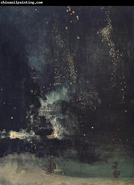 James Abbott McNeil Whistler Nocturne in Black and Gold,The Falling Rocket