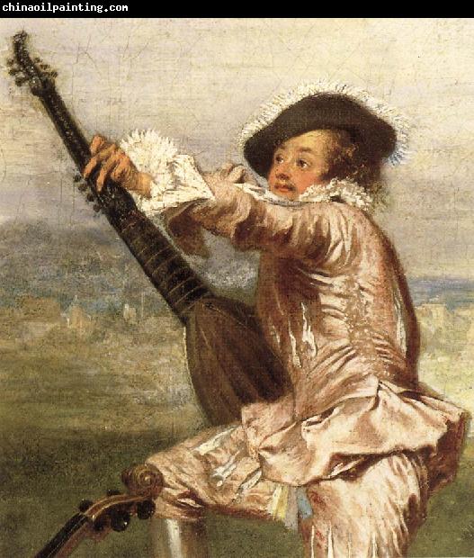 Jean-Antoine Watteau Details of The Music-Party