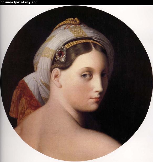 Jean-Auguste Dominique Ingres Tete de la grande odalisque couchee