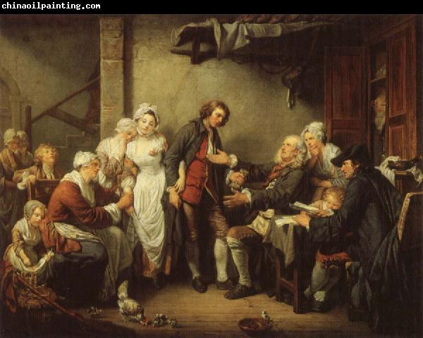 Jean-Baptiste Greuze The Village Marriage Contract