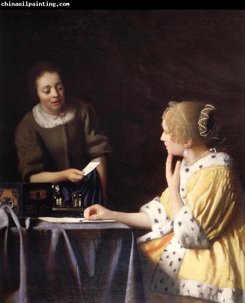 Johannes Vermeer Mistress and maid