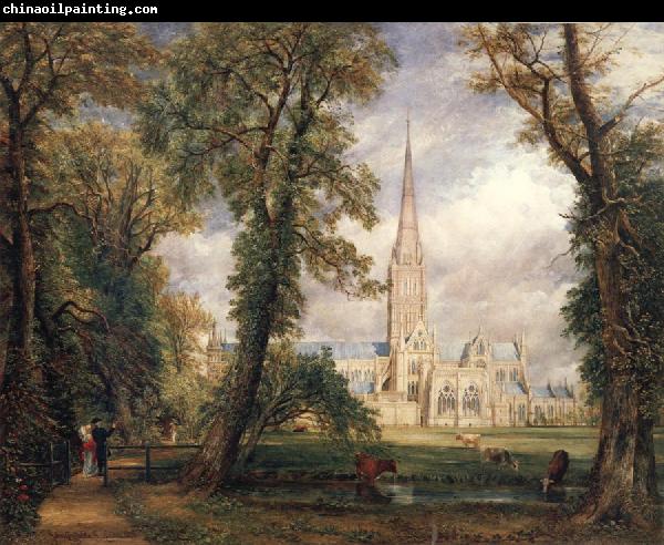 John Constable Salisbury cathedral from the bishop's garden