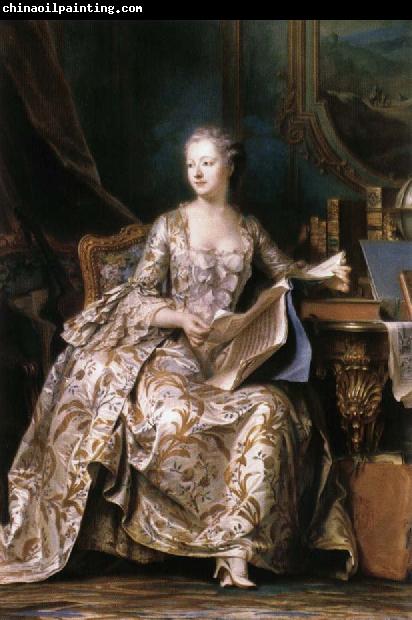 LA TOUR, Maurice Quentin de Portrait of Madame de Pompadour