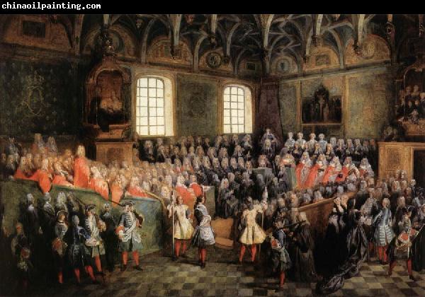 LANCRET, Nicolas Solemn Session of the Parliament for KingLouis XIV,February 22.1723