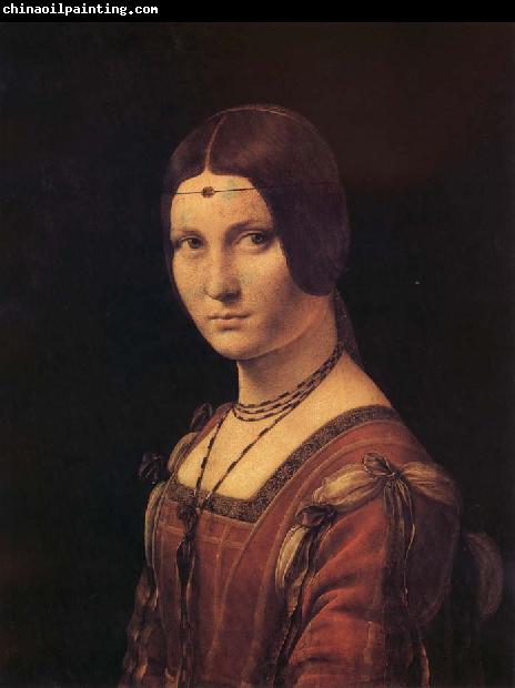 LEONARDO da Vinci Portrait de femme,dit a tort La belle ferronniere