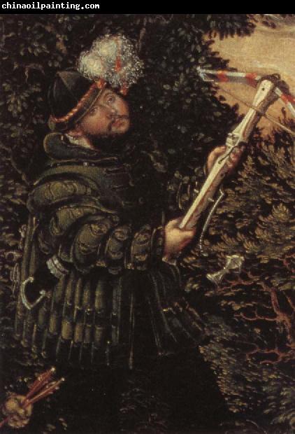 Lucas Cranach Details of The Stag Hunt