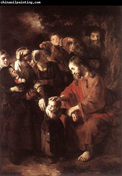 MAES, Nicolaes Christ Blessing the Children