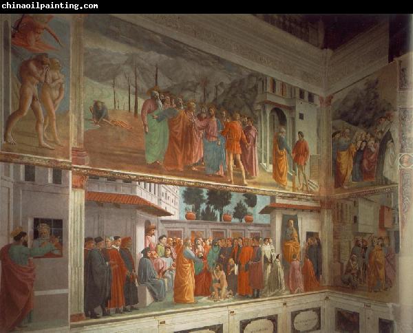 MASACCIO Frescoes in the Cappella Brancacci