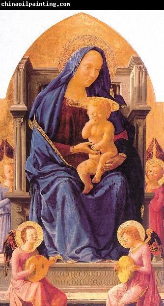 MASACCIO Madonna with Child and Angels