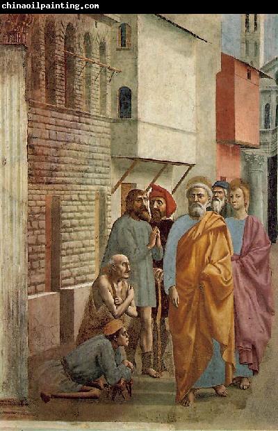 MASACCIO St Peter Healing the Sick with his Shadow