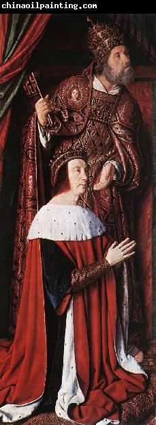 Master of Moulins Pierre de Bourbon and his Patron Saint