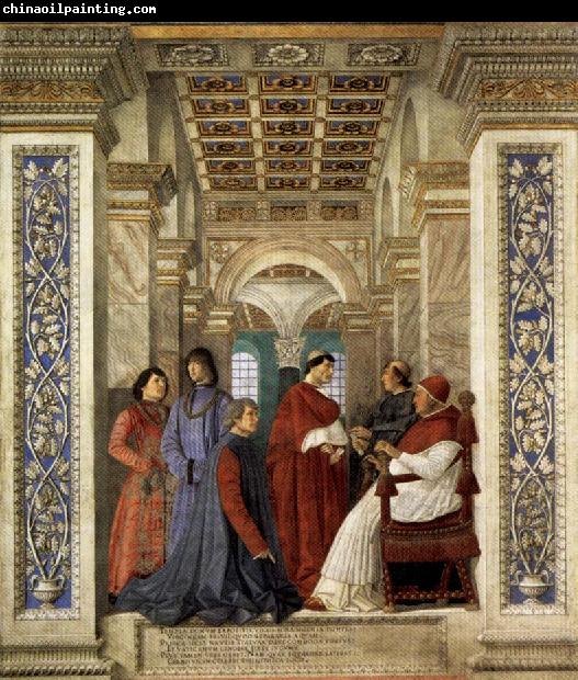 Melozzo da Forli Sixtus IV Founding the Vatican Library