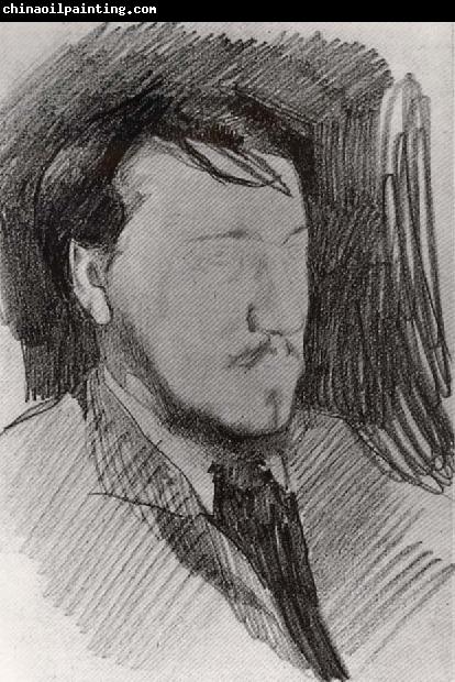 Mikhail Vrubel Portrait of Valentin Serov