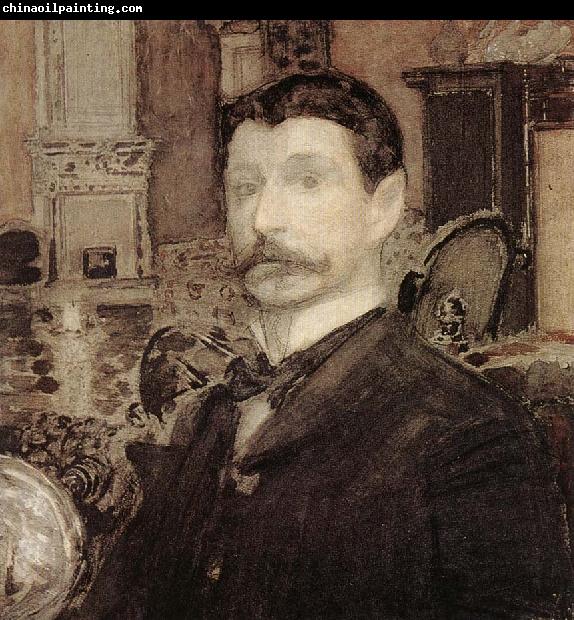 Mikhail Vrubel Self-Portrait with a shell