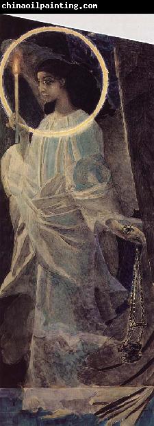 Mikhail Vrubel Angel with a censer and a candle