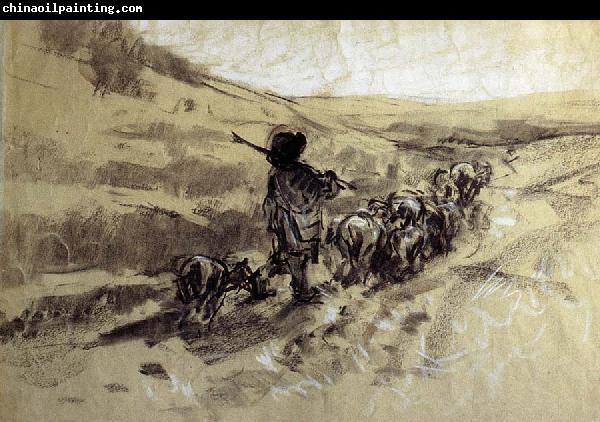 Nicolae Grigorescu Shepherd with his Herd