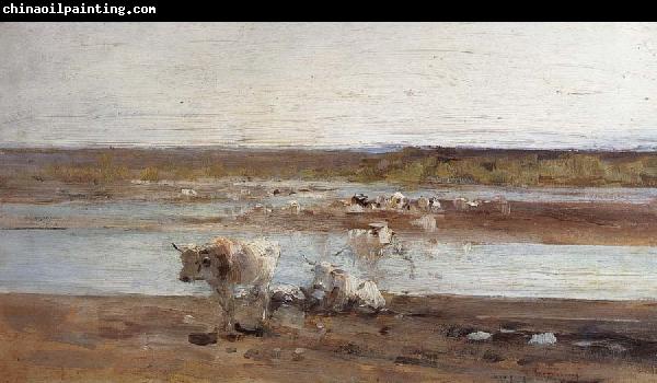 Nicolae Grigorescu Herd by the River