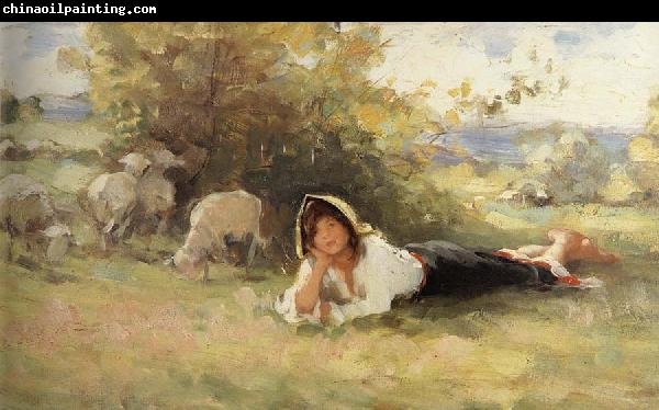 Nicolae Grigorescu Shepherdess