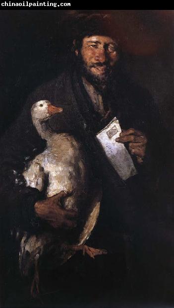 Nicolae Grigorescu Jew with a Goose