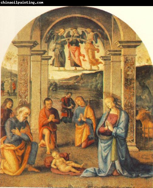 PERUGINO, Pietro The Presepio