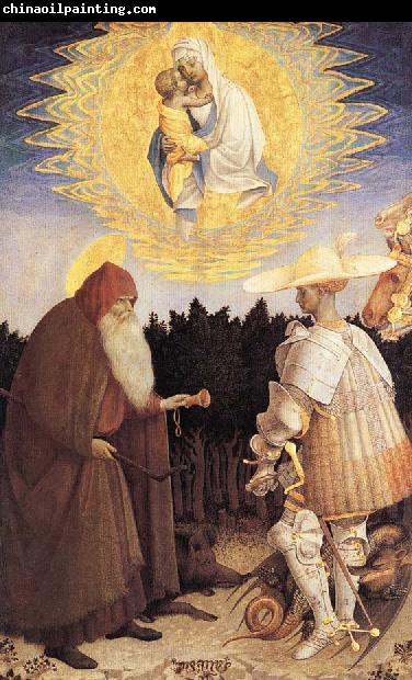 PISANELLO The Virgin and Child with St. George and St. Anthony the Abbot