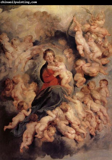 Peter Paul Rubens La Vierge a l'enfant entoure des saints Innocents