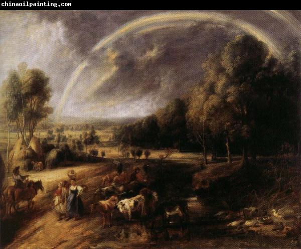 Peter Paul Rubens Landscape with Rainbow