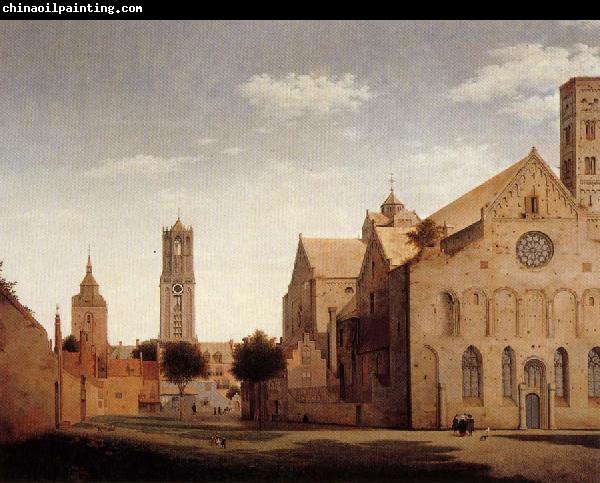 Pieter Jansz Saenredam St Mary's Square and St Mary's Church at Utrecht