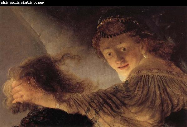 Rembrandt van rijn Details of the Blinding of Samson