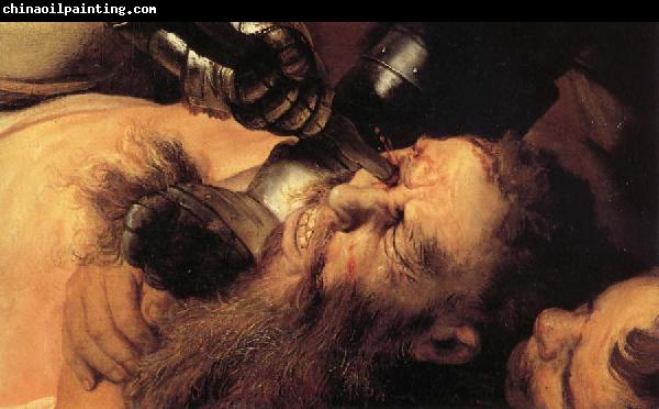 Rembrandt van rijn Details of the Blinding of Samson