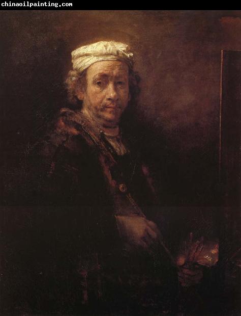 Rembrandt van rijn Autoportrait au chevalet