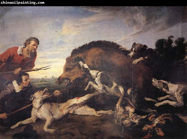 SNYDERS, Frans Wild Boar Hunt