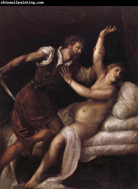 TIZIANO Vecellio Tarquin et Lucrece