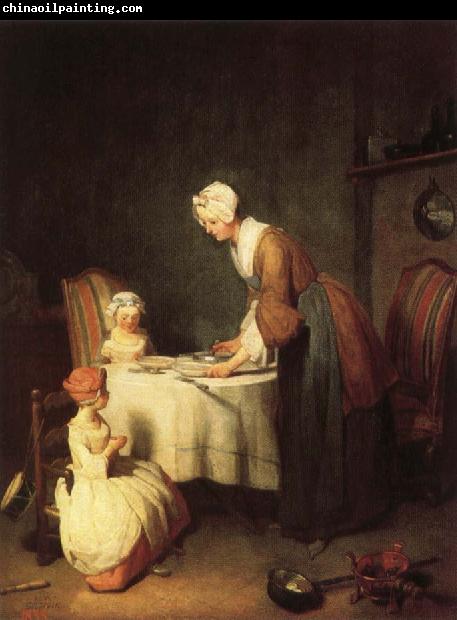 jean-Baptiste-Simeon Chardin Grace Before Dinner