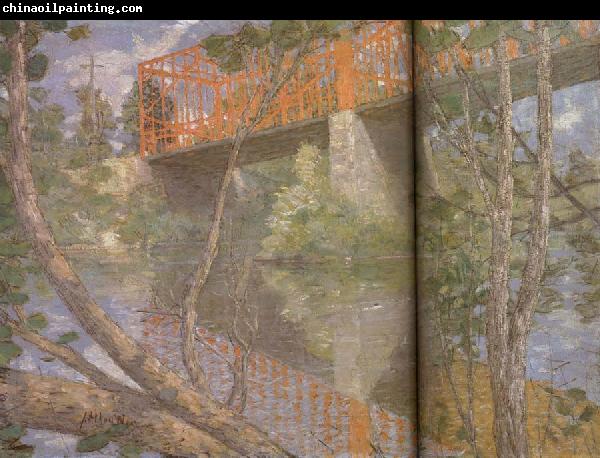 julian alden weir Le pont rouge