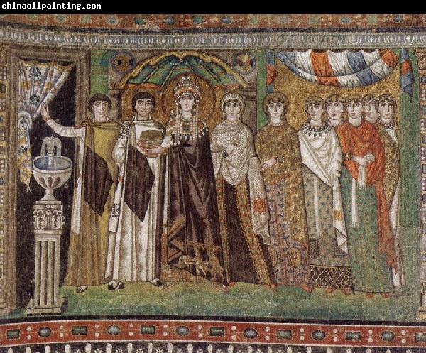 unknow artist The Empress Theodora and Her Court