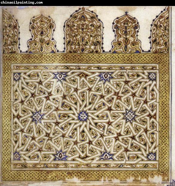 unknow artist Ornamental endpiece from a Qur'an