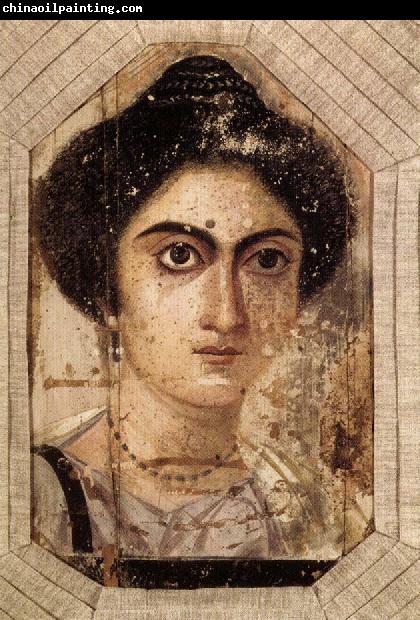 unknow artist Funerary Portrait of Womane from El Fayum