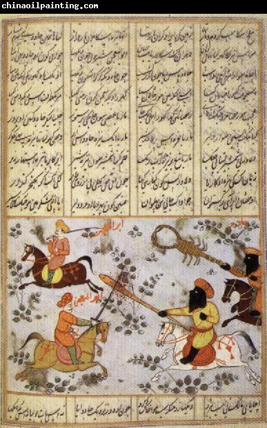 unknow artist Warriors on Horseback,From an Epic of the Caliph Ali