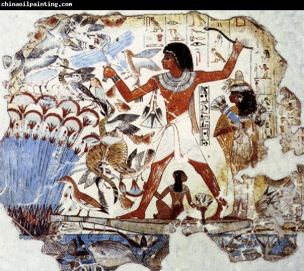 unknow artist Fowling in the Marshes,from the Tomb of Nebamun