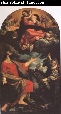 Annibale Carracci The VIrgin Appearing to ST Luke and ST Catherine (mk05)