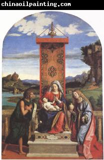 CARACCIOLO, Giovanni Battista The Virgin and Child between John the Baptist and Mary Magdalen (mk05)