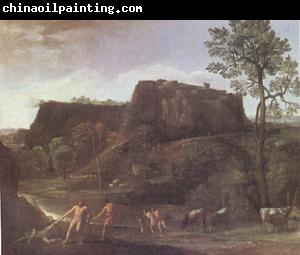 Domenichino Landscape with Hercules and Achelous (mk05)