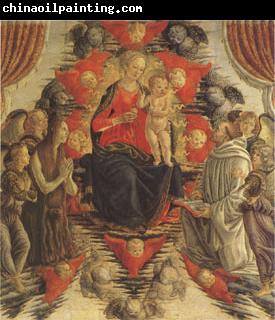 Francesco Botticini The Virgin and Child in Glory with (mk05)