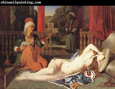 Jean Auguste Dominique Ingres Oadlisque with Female Slave (mk04)