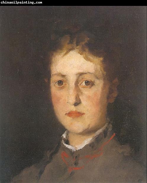 Leibl, Wilhelm Portrait of Lina Kirchdorffer